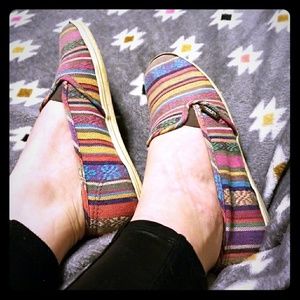 Bright Multi colored vans